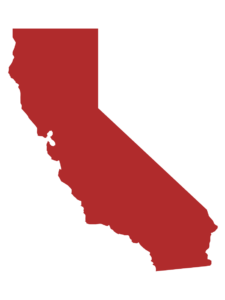 The shape of the US state of California