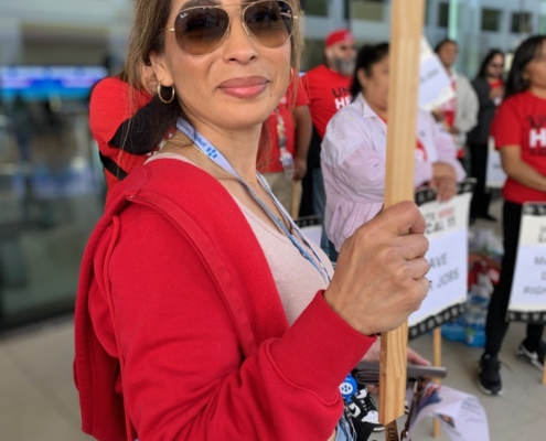 Karla Williams says she always worked the morning shift so she can pick up her 7-year-old daughter from school. 