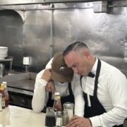 Workers at The Original Pantry comfort each other on the last day of restaurant operations after 100 years.