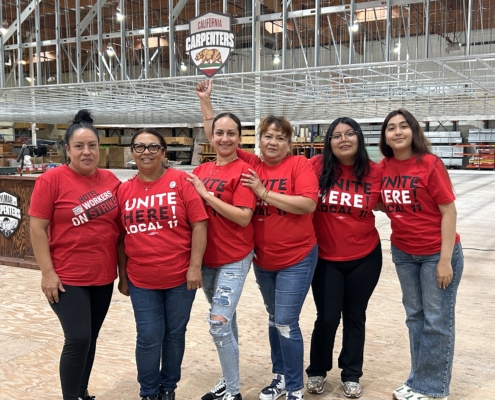 Local 11 rallies for Nithya Raman for Mayor of LA at the Carpenters' training center