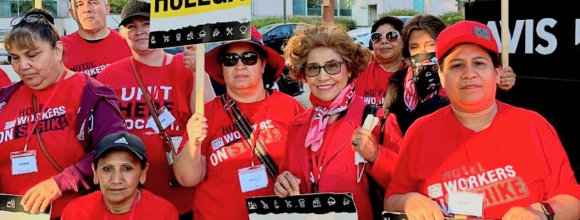 Hotel workers on strike July 20, 2023