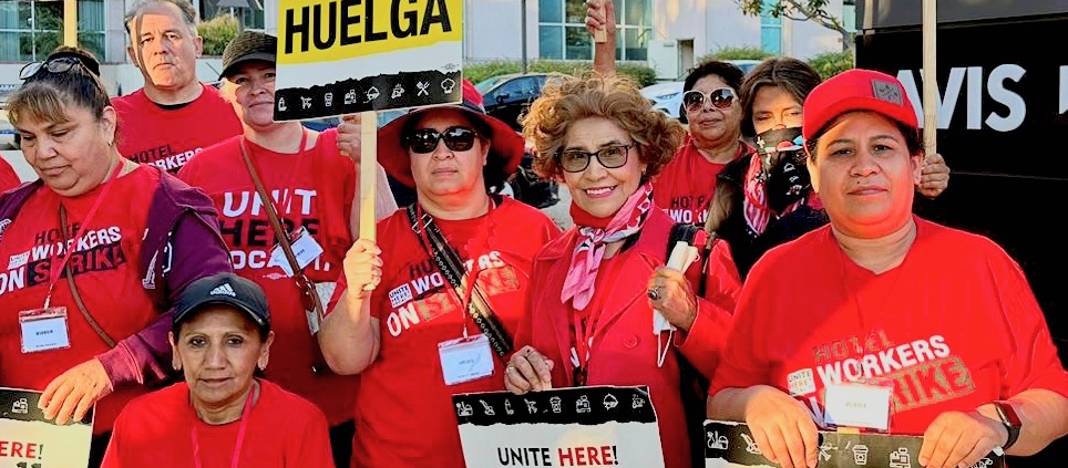 Hotel workers on strike July 20, 2023